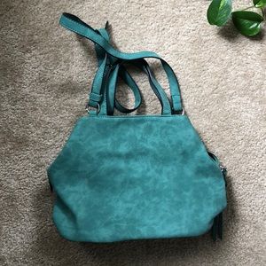 Teal Free People crossbody purse